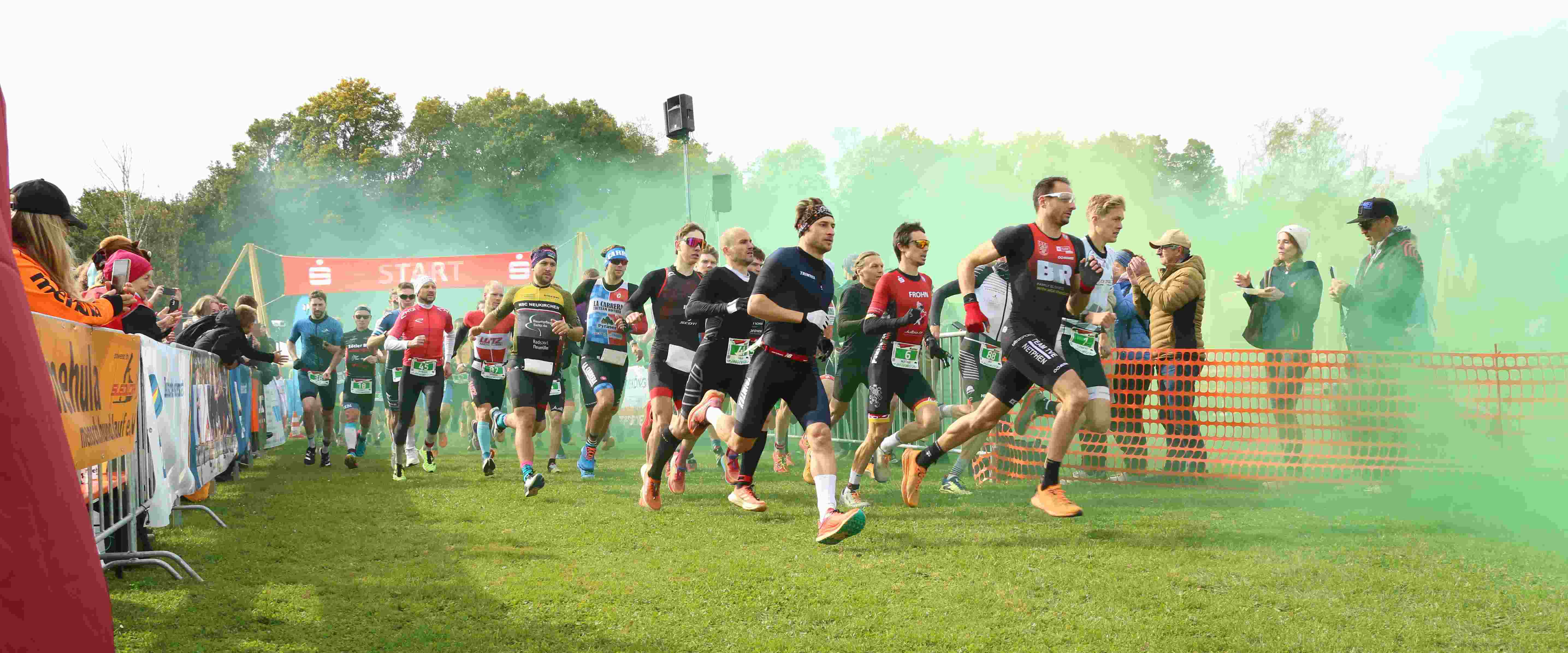 Ein hochklassiges Starterfeld waren bei den Deutschen Meisterschaften im Crossduathlon am Start